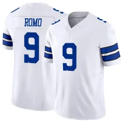 Men's Tony Romo Dallas Cowboys No.9 Limited Vapor F.U.S.E. Jersey - White