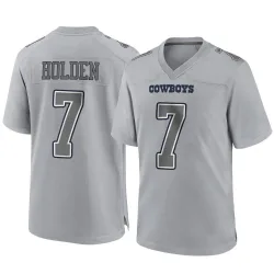 Men's Traeshon Holden Dallas Cowboys No.7 Game Atmosphere Fashion Jersey - Gray