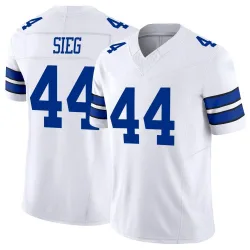 Men's Trent Sieg Dallas Cowboys No.44 Limited Vapor F.U.S.E. Jersey - White