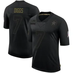 Men's Trevon Diggs Dallas Cowboys No.7 Limited 2020 Salute To Service Jersey - Black