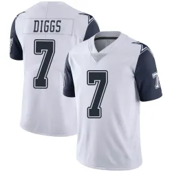 Men's Trevon Diggs Dallas Cowboys No.7 Limited Color Rush Vapor Untouchable Jersey - White