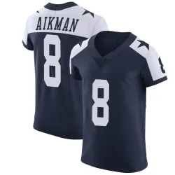 Men's Troy Aikman Dallas Cowboys No.8 Elite Alternate Vapor Untouchable Jersey - Navy