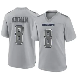 Men's Troy Aikman Dallas Cowboys No.8 Game Atmosphere Fashion Jersey - Gray