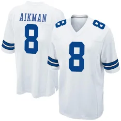 Men's Troy Aikman Dallas Cowboys No.8 Game Jersey - White