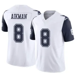 Men's Troy Aikman Dallas Cowboys No.8 Limited 2nd Alternate Vapor F.U.S.E. Jersey - White