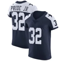 Men's Troy Pride Jr. Dallas Cowboys No.32 Elite Alternate Vapor Untouchable Jersey - Navy