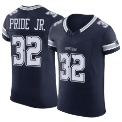 Men's Troy Pride Jr. Dallas Cowboys No.32 Elite Vapor F.U.S.E. Jersey - Navy