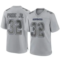 Men's Troy Pride Jr. Dallas Cowboys No.32 Game Atmosphere Fashion Jersey - Gray