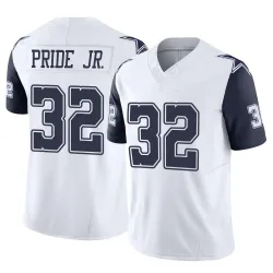 Men's Troy Pride Jr. Dallas Cowboys No.32 Limited 2nd Alternate Vapor F.U.S.E. Jersey - White