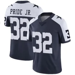 Men's Troy Pride Jr. Dallas Cowboys No.32 Limited Alternate Vapor Untouchable Jersey - Navy