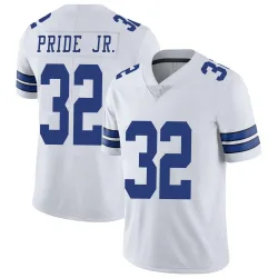Men's Troy Pride Jr. Dallas Cowboys No.32 Limited Vapor Untouchable Jersey - White