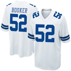 Men's Tyler Booker Dallas Cowboys No.52 Game Jersey - White
