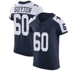 Men's Tyler Guyton Dallas Cowboys No.60 Elite Alternate Vapor Untouchable Jersey - Navy