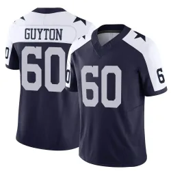 Men's Tyler Guyton Dallas Cowboys No.60 Limited Alternate Vapor F.U.S.E. Jersey - Navy