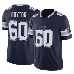 Men's Tyler Guyton Dallas Cowboys No.60 Limited Vapor F.U.S.E. Jersey - Navy