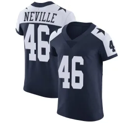 Men's Tyler Neville Dallas Cowboys No.46 Elite Alternate Vapor Untouchable Jersey - Navy