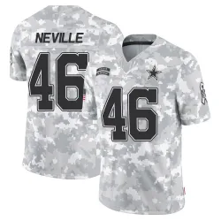 Men's Tyler Neville Dallas Cowboys No.46 Limited 2024 Salute to Service Jersey - Arctic Camo