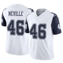 Men's Tyler Neville Dallas Cowboys No.46 Limited 2nd Alternate Vapor F.U.S.E. Jersey - White
