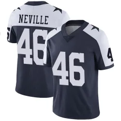 Men's Tyler Neville Dallas Cowboys No.46 Limited Alternate Vapor Untouchable Jersey - Navy