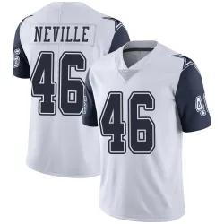 Men's Tyler Neville Dallas Cowboys No.46 Limited Color Rush Vapor Untouchable Jersey - White