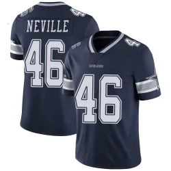 Men's Tyler Neville Dallas Cowboys No.46 Limited Team Color Vapor Untouchable Jersey - Navy
