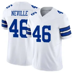 Men's Tyler Neville Dallas Cowboys No.46 Limited Vapor F.U.S.E. Jersey - White
