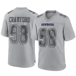 Men's Tyrone Crawford Dallas Cowboys No.98 Game Atmosphere Fashion Jersey - Gray