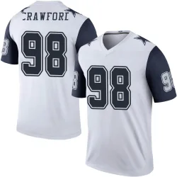 Men's Tyrone Crawford Dallas Cowboys No.98 Legend Color Rush Jersey - White