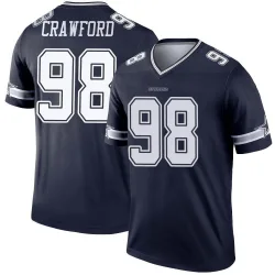 Men's Tyrone Crawford Dallas Cowboys No.98 Legend Jersey - Navy