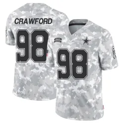 Men's Tyrone Crawford Dallas Cowboys No.98 Limited 2024 Salute to Service Jersey - Arctic Camo