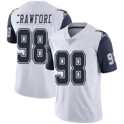 Men's Tyrone Crawford Dallas Cowboys No.98 Limited Color Rush Vapor Untouchable Jersey - White