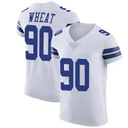 Men's Tyrus Wheat Dallas Cowboys No.90 Elite Vapor Untouchable Jersey - White