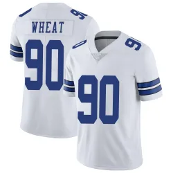 Men's Tyrus Wheat Dallas Cowboys No.90 Limited Vapor Untouchable Jersey - White