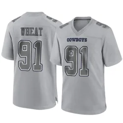 Men's Tyrus Wheat Dallas Cowboys No.91 Game Atmosphere Fashion Jersey - Gray