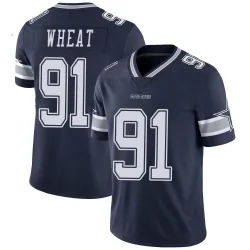 Men's Tyrus Wheat Dallas Cowboys No.91 Limited Team Color Vapor Untouchable Jersey - Navy