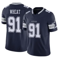 Men's Tyrus Wheat Dallas Cowboys No.91 Limited Vapor F.U.S.E. Jersey - Navy