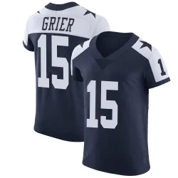 Men's Will Grier Dallas Cowboys No.15 Elite Alternate Vapor Untouchable Jersey - Navy
