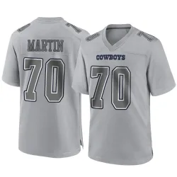 Men's Zack Martin Dallas Cowboys No.70 Game Atmosphere Fashion Jersey - Gray