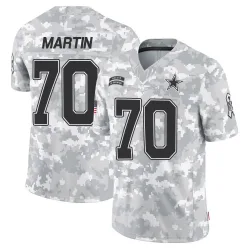 Men's Zack Martin Dallas Cowboys No.70 Limited 2024 Salute to Service Jersey - Arctic Camo