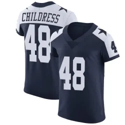 Men's Zion Childress Dallas Cowboys No.48 Elite Alternate Vapor Untouchable Jersey - Navy