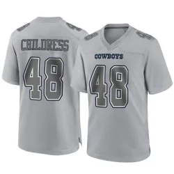 Men's Zion Childress Dallas Cowboys No.48 Game Atmosphere Fashion Jersey - Gray