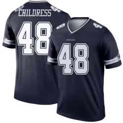 Men's Zion Childress Dallas Cowboys No.48 Legend Jersey - Navy