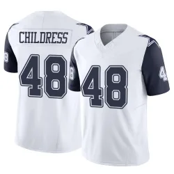 Men's Zion Childress Dallas Cowboys No.48 Limited 2nd Alternate Vapor F.U.S.E. Jersey - White