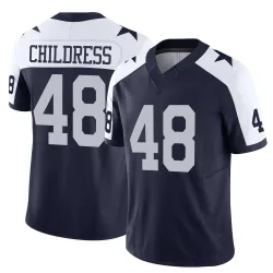 Men's Zion Childress Dallas Cowboys No.48 Limited Alternate Vapor F.U.S.E. Jersey - Navy