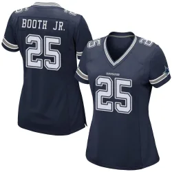 Women's Andrew Booth Jr. Dallas Cowboys No.25 Game Team Color Jersey - Navy