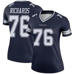 Women's Asim Richards Dallas Cowboys No.76 Legend Jersey - Navy
