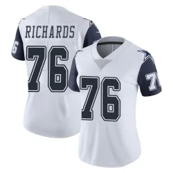 Women's Asim Richards Dallas Cowboys No.76 Limited Color Rush Vapor Untouchable Jersey - White
