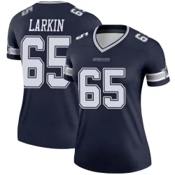 Women's Austin Larkin Dallas Cowboys No.65 Legend Jersey - Navy