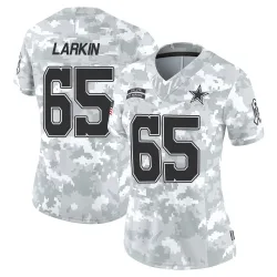 Women's Austin Larkin Dallas Cowboys No.65 Limited 2024 Salute to Service Jersey - Arctic Camo