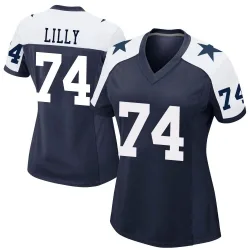 Women's Bob Lilly Dallas Cowboys No.74 Game Alternate Jersey - Navy